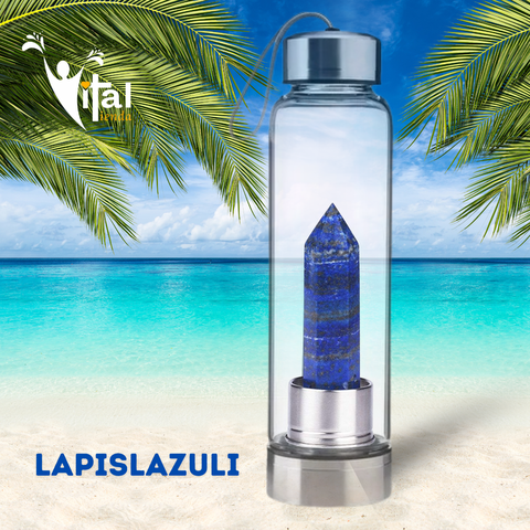 BOTELLA OBELISCO ELIXIR VITAL LAPISLAZULI 10CM