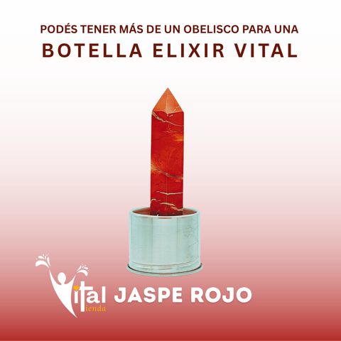 REPUESTO PARA BOTELLA OBELISCO 10CM JASPE ROJO