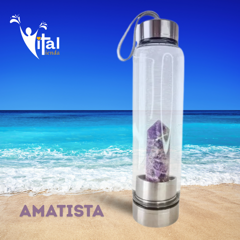 BOTELLA OBELISCO ELIXIR VITAL AMATISTA 10CM