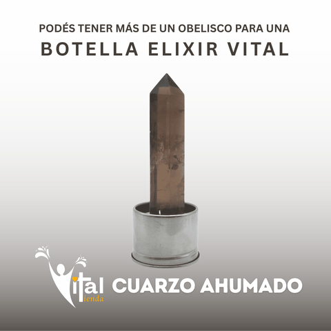 REPUESTO PARA BOTELLA OBELISCO 10CM CUARZO AHUMADO