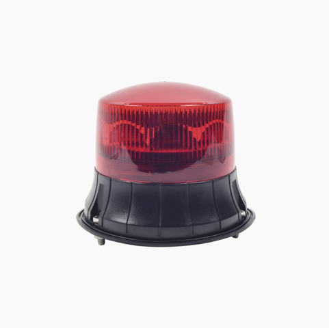 Burbuja LED giratoria color rojo, 9 LEDs, montaje permanente