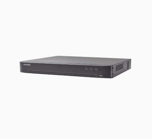 (ACUSENSE / Evita Falsas Alarmas) DVR 4 Megapixel / 8 Canales TURBOHD + 4 Canales IP / 1 Bahía de Disco Duro / Audio por Coaxitron