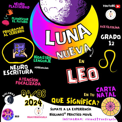 LUNA NUEVA EN LEO Y LUNA LLENA EN ACUARIO - PACK BIOLUNAR MENSUAL