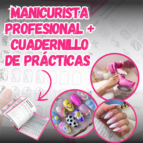 Manicurista Profesional + Plantillas de Práctica