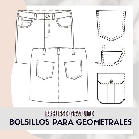 #10 Bolsillos para geometral (editables)