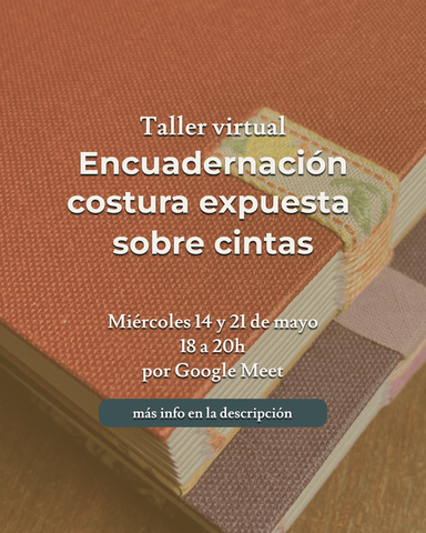 Materiales para el Taller de Costura expuesta sobre cintas