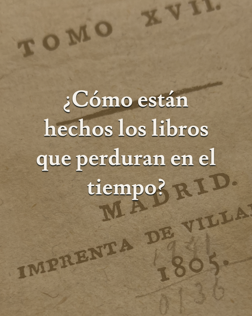 ¿Cómo están hechos los libros que perduran en el tiempo?