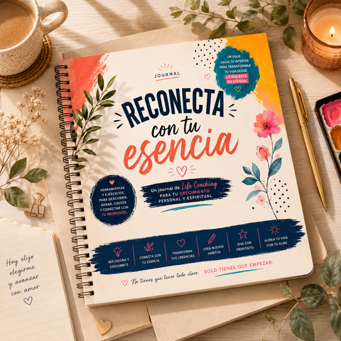 Reconectá con tu esencia: Un journal de Life Coaching para tu crecimiento personal y espiritual