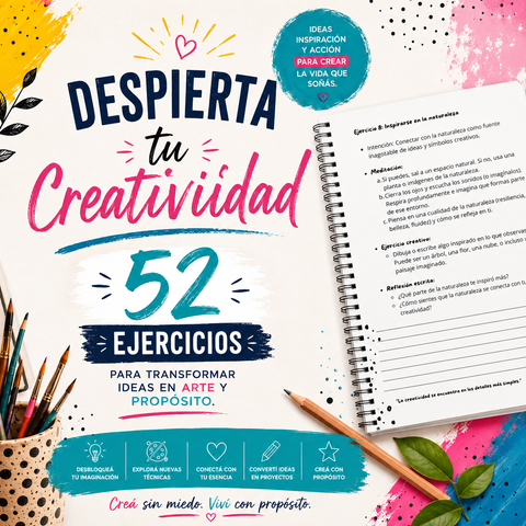 Despierta tu creatividad: 52 ejercicios para transformar ideas en arte y propósito