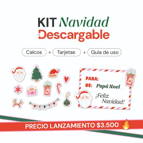 Descargables navideños! Stickers + tarjetas