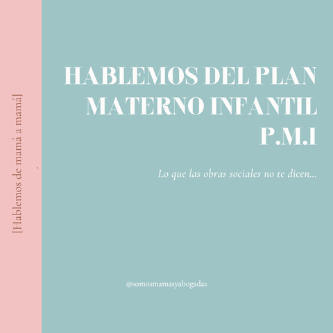 HABLEMOS DEL PLAN MATERNO INFANTIL (PMI)