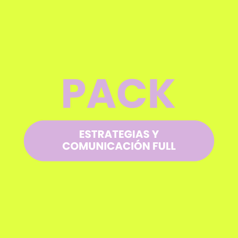 Pack: estrategias y comunicación FULL
