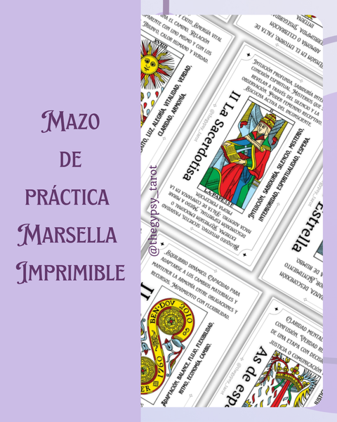 Mazo de práctica imprimible Marsella