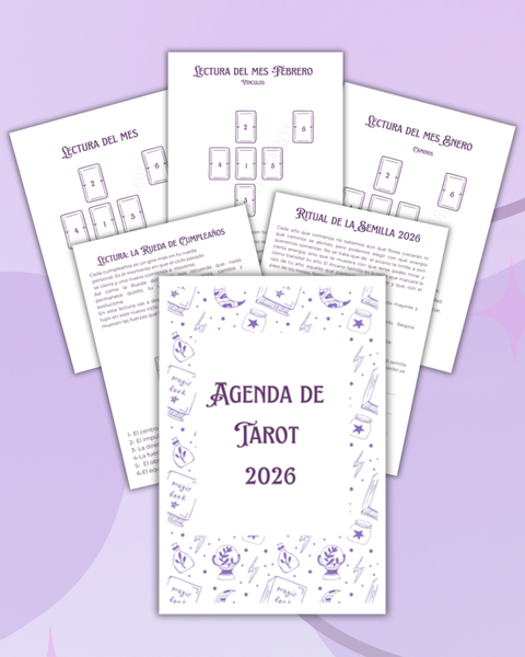 Agenda de Tarot 2026 violeta
