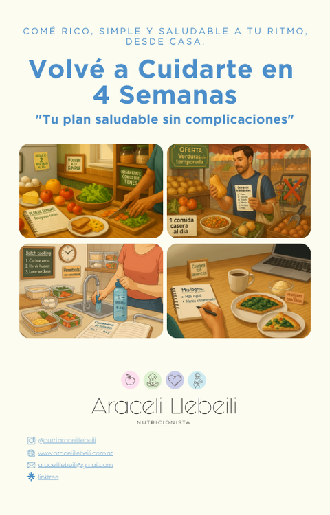 Programa: Volvé a Cuidarte en 4 semanas + Bonus: Mini Guía de Hábitos Sostenibles