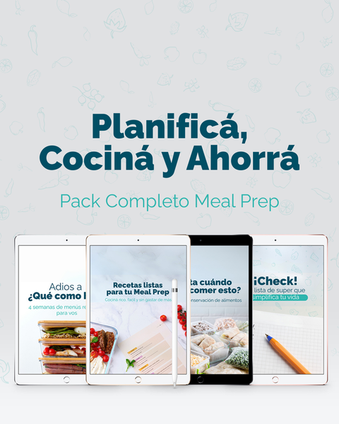 Planificá, Cociná y Ahorrá: Pack Completo Meal Prep