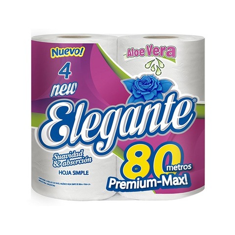 Papel Higiénico Elegante x4unidades