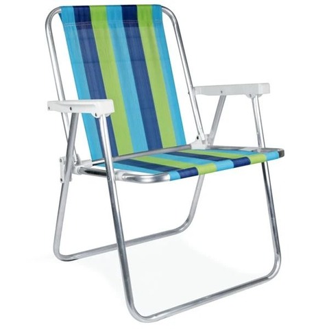 Silla alta de aluminio