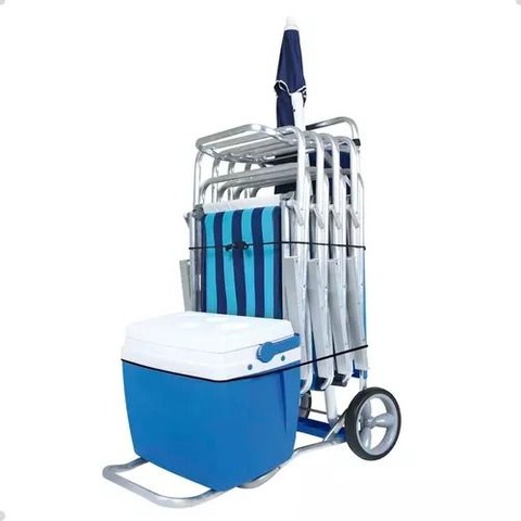 Carrito de Playa con Extensión para Conservadora