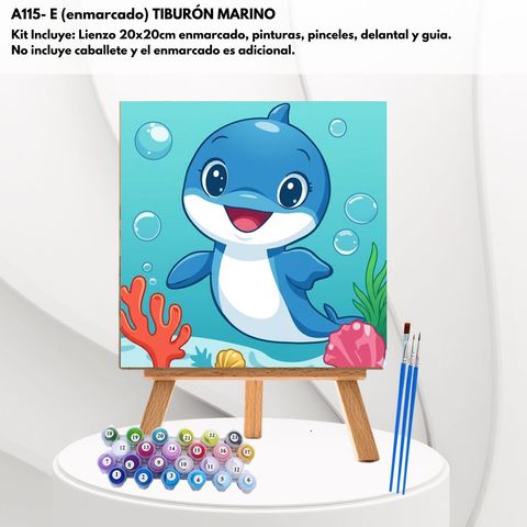 A115-E Tiburón Marino (ENMARCADO)