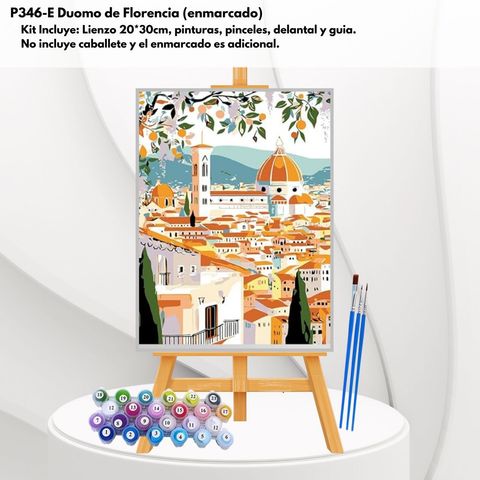 P346-E Duomo de Florencia (enmarcado)