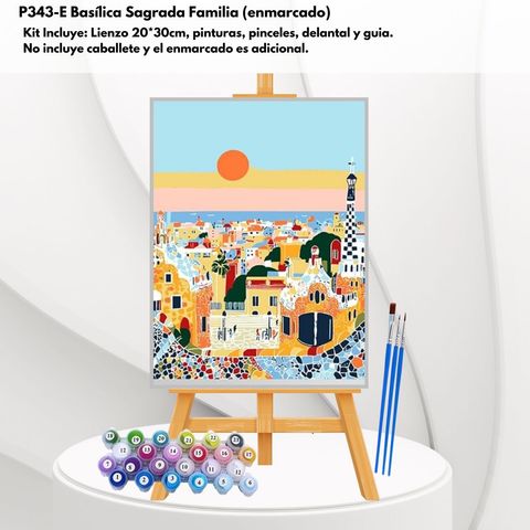 p343-E Basílica La Sagrada Familia (enmarcado)