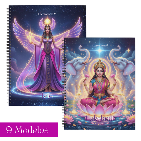 Cuaderno A4 Colección Diosas 100 hojas - Tapa Dura