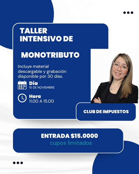 TALLER DE MONOTRIBUTO