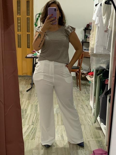 Remera lurex volado