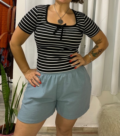 Short lino rustico