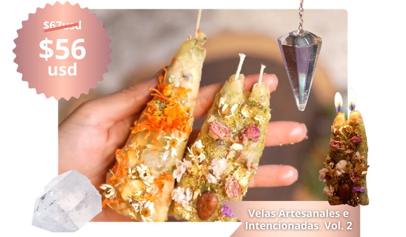 Curso de Velas Vol. 2: Velas Ritualizadas y Artesanales 