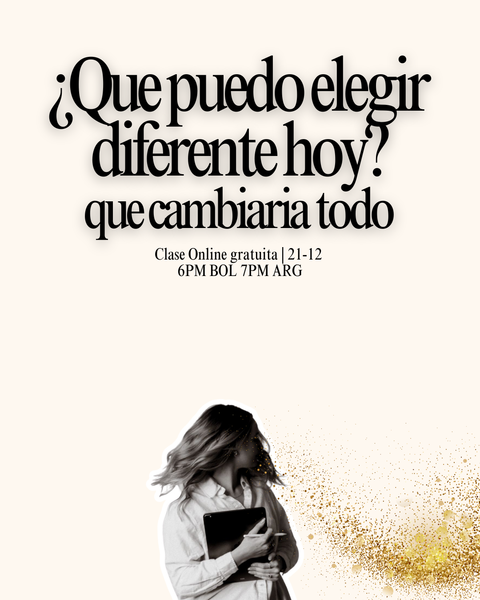 ¿Que puedo elegir diferente hoy?