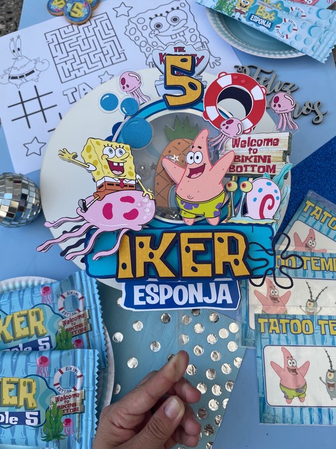 Cake Topper Shaker con luz 