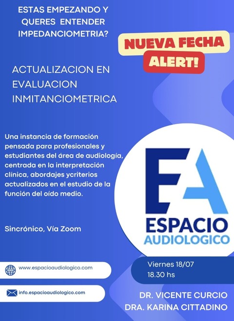 Audiología Clinica. Módulo 2: Actualización en evaluación inmitanciométrica