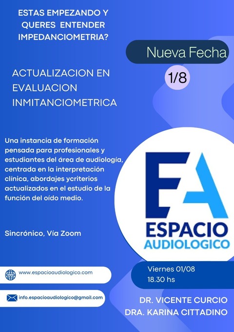Audiología Clinica. Módulo 2: Actualización en evaluación inmitanciométrica