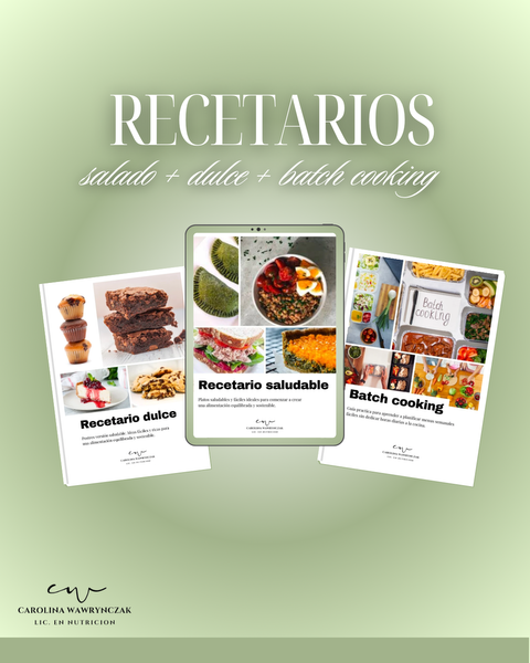 Recetario saludable libro
