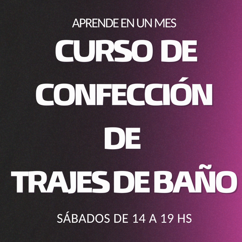 Curso de trajes de baño sabatino