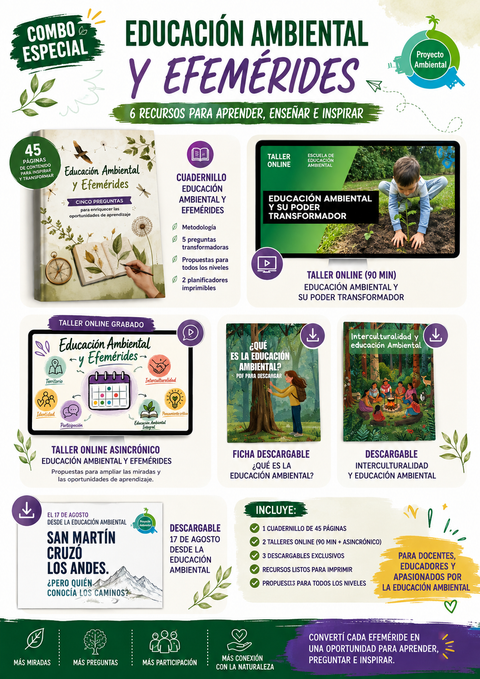 Combo: Efemérides y Educación Ambiental (17 de agosto)