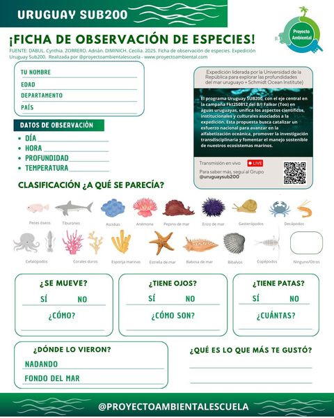 Ficha de observación: Expedición Mar Uruguayo Sub200