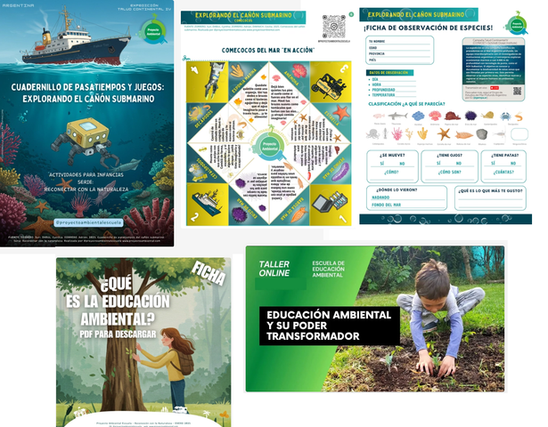 Combo educación ambiental y mar Argentino