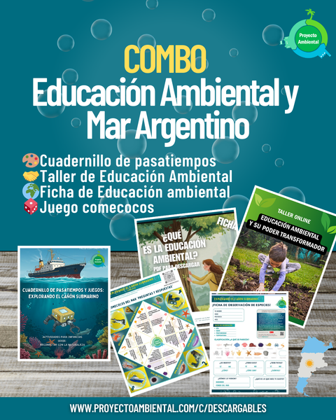 Combo: Educación Ambiental y mar Argentino
