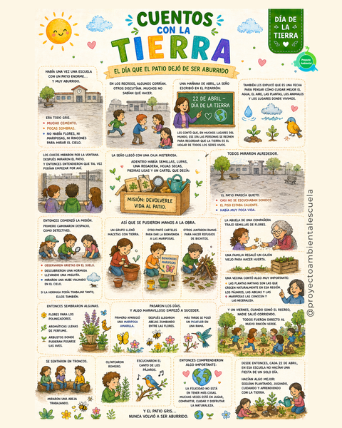 Cuentos Con la tierra N°1: El día que el patio dejó de ser aburrido