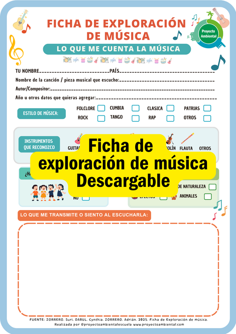 Ficha de exploración de música