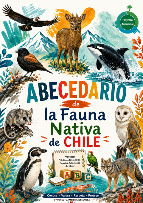 Descargable: Abecedario de fauna nativa de Chile
