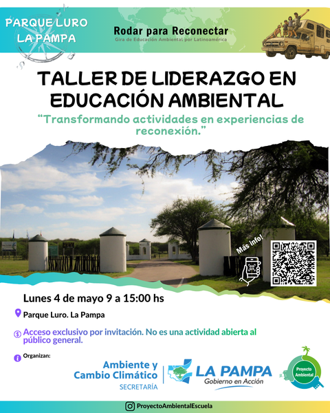 Taller de Liderazgo en Educación Ambiental (Parque Luro) Capacitación cerrada - no es evento abierto al público general