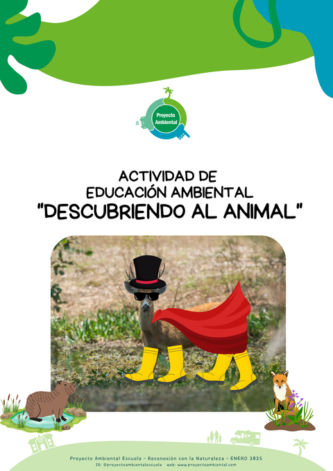 Ficha descargable con actividad de educación ambiental: Descubriendo el animal