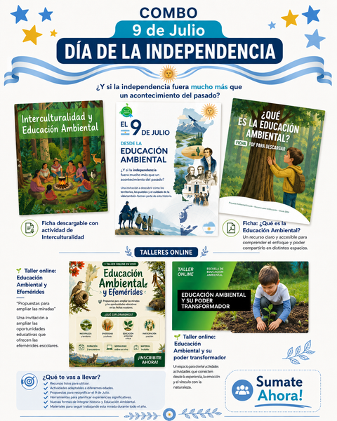 Combo: Educación Ambiental y 9 de julio