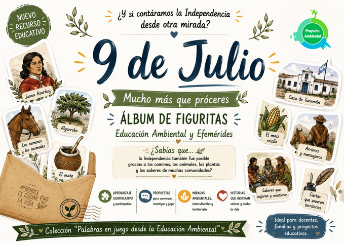 Álbum de figuritas 9 de Julio