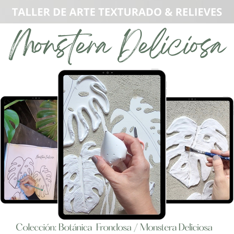 Arte Texturado: MONSTERA DELICIOSA