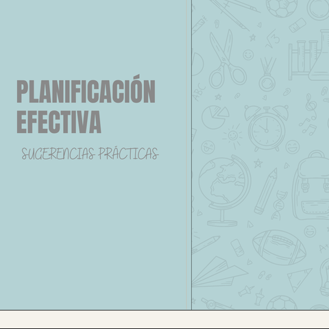 Sugerencias de planificación